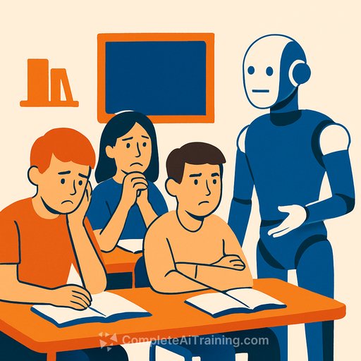 AI in the Classroom Fuels Student Anxiety, Distrust, and Shifting Relationships