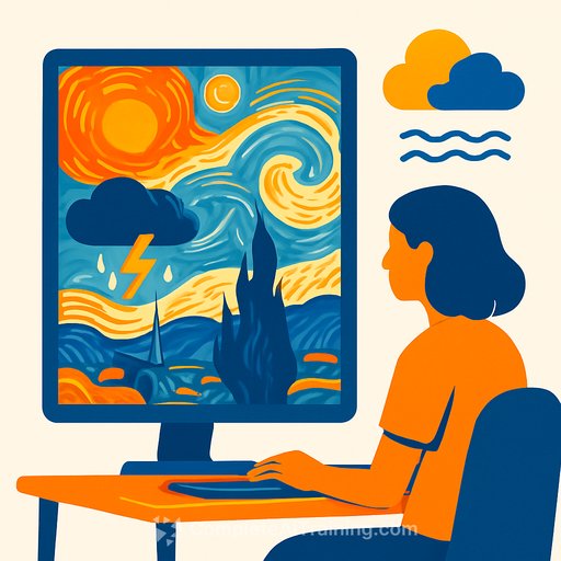 AI Paints Your Weather Forecast as a Living Van Gogh Masterpiece