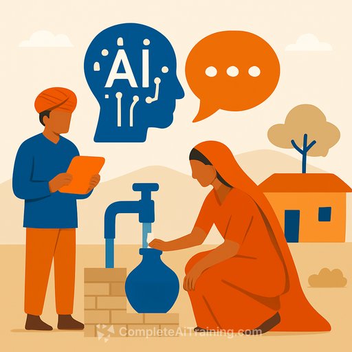 AI project in Rajasthan uses listening over information-pushing to support community water resilience