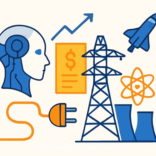 AI's energy appetite strains grids, spikes electric bills, pushes Big Tech toward nuclear and space