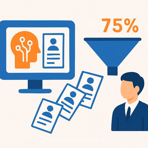 AI screening filters out 75% of resumes before a human sees them