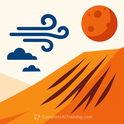 AI Solves Martian Mystery: Wind, Not Water, Behind Mars’ Mysterious Slope Streaks