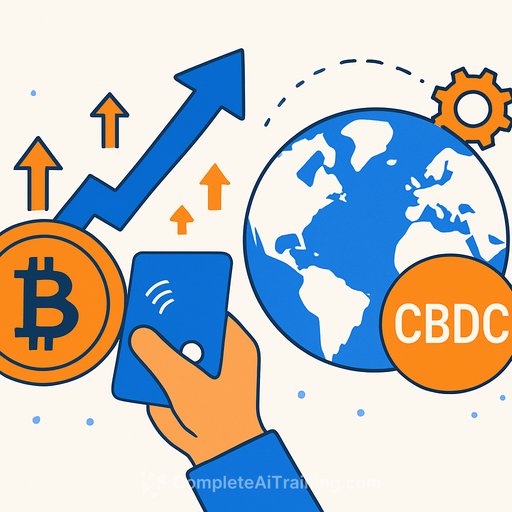 AI Spots Real-World Bitcoin Payment Surge as CBDCs Roll Out Worldwide