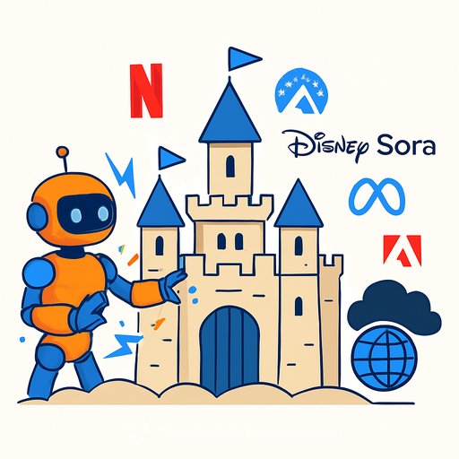 AI Storms the Content Castle: Netflix vs Paramount, Disney-Sora, Meta's News Pivot, Adobe in ChatGPT, and the Shadow Web