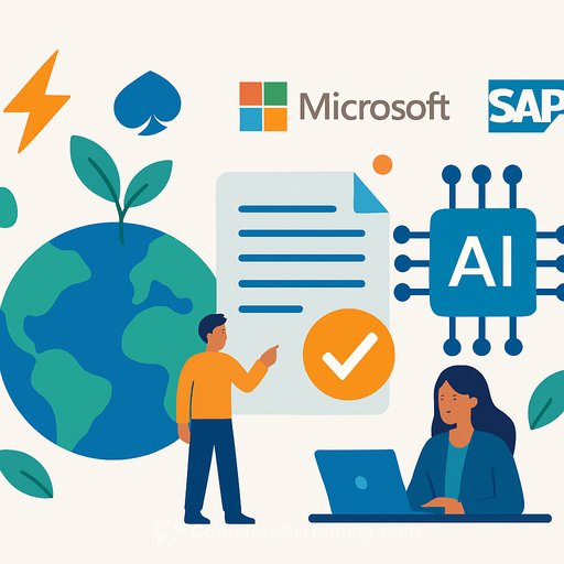 AI Strategies from Capgemini, Microsoft and SAP Accelerate Sustainability and Compliance