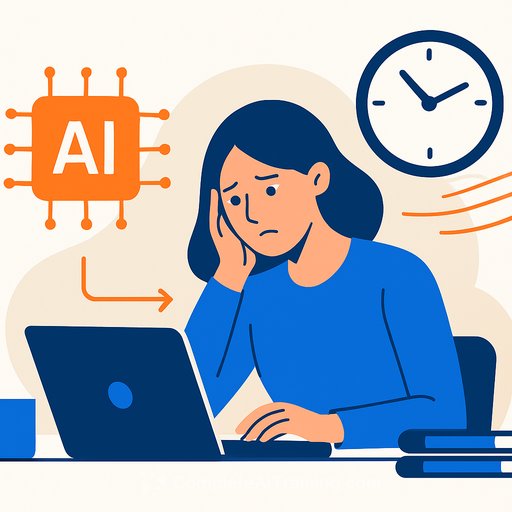 AI tools cut workload but erode breaks as work pace quietly accelerates