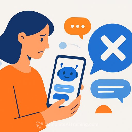 AI turns away 81% of online shoppers who use chatbots, survey finds