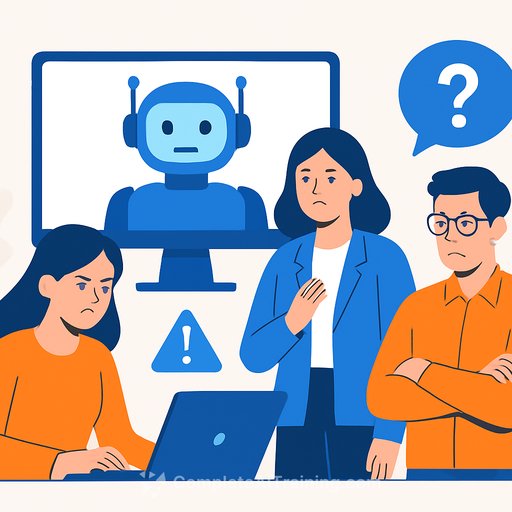 AI use in workplaces breeds distrust among colleagues, survey finds