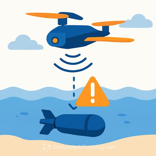 Airborne AI detects shallow-water unexploded ordnance with high precision