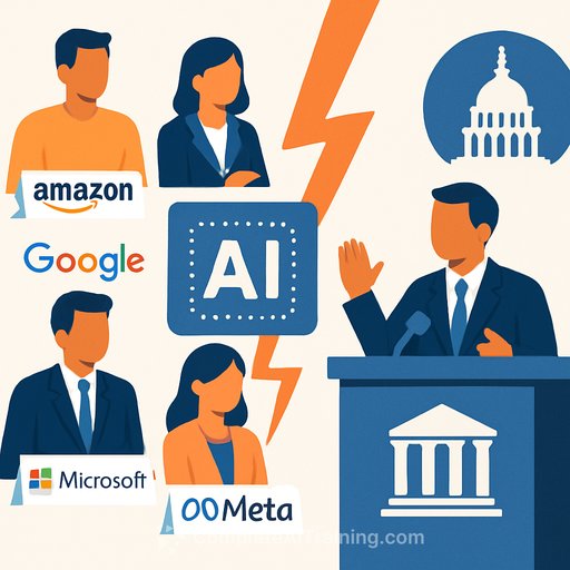 Amazon, Google, Microsoft and Meta Lobby for Decade-Long Ban on State AI Laws, Sparking Political Rift