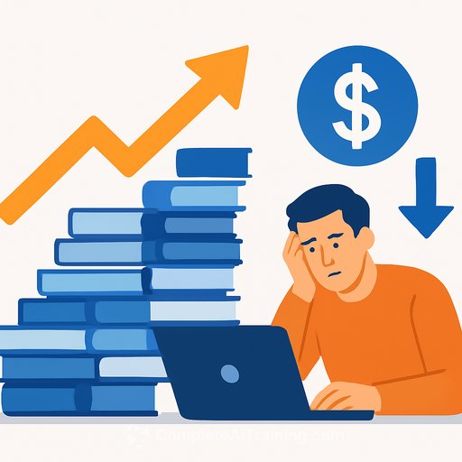 Amazon's self-published catalog grows 38-fold as human authors' earnings shrink per book