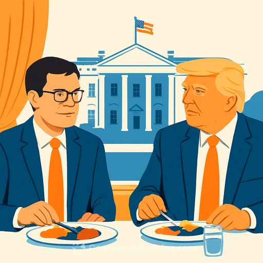 Anthropic CEO Dario Amodei dines with President Trump at the White House