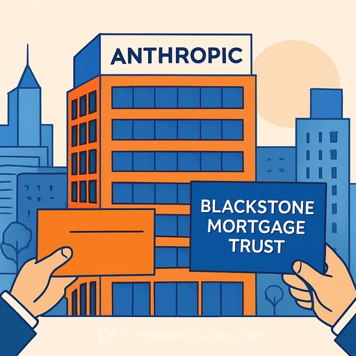 Anthropic's SF megalease in AI Alley spotlights Blackstone Mortgage Trust