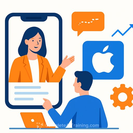 Apple adds AI-generated presenters to its Sales Coach training app