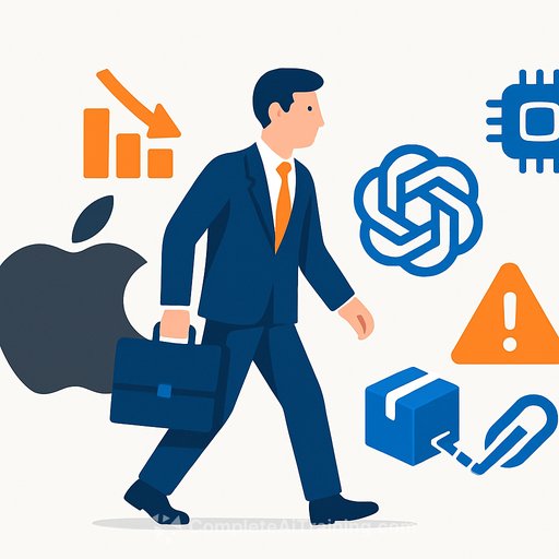 Apple executive departs for OpenAI as memory costs and supply chain risks mount