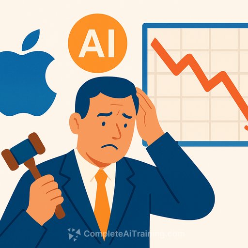 Apple Faces Shareholder Lawsuit Over Alleged AI Overstatements and Stock Plunge