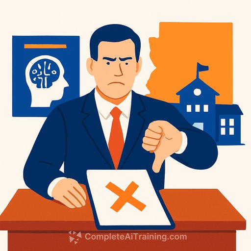 Arizona governor vetoes AI education bill over charter school and curriculum concerns