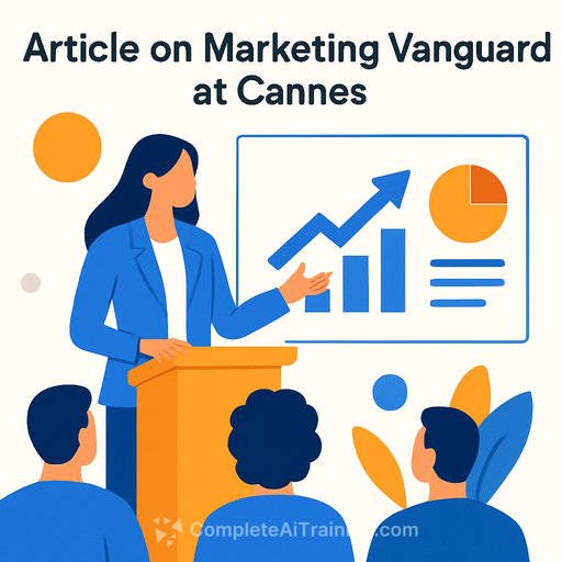 Article on Marketing Vanguard at Cannes: ...