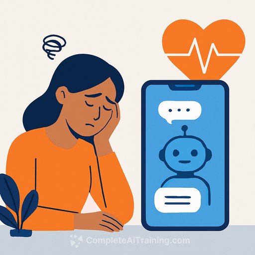 Artificial intelligence chatbots provide accessible mental health screening but lack empathy