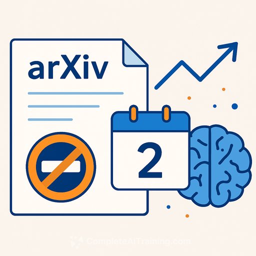 arXiv caps submissions to two per month after AI-driven research surge