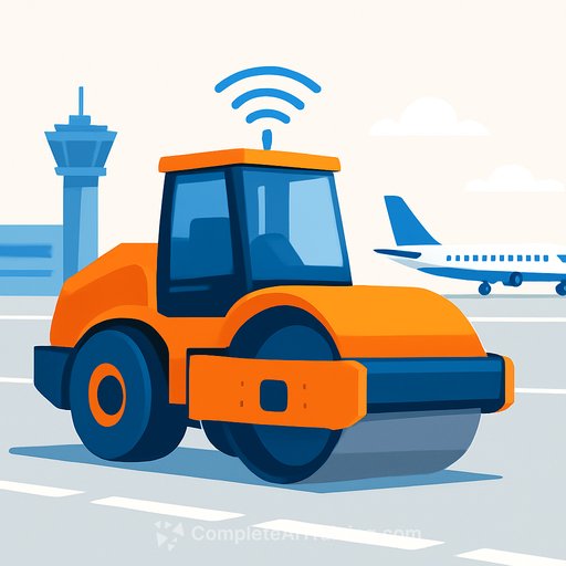 Autonomous drum roller completes 30-day airport job in Austin with no operator in the cab