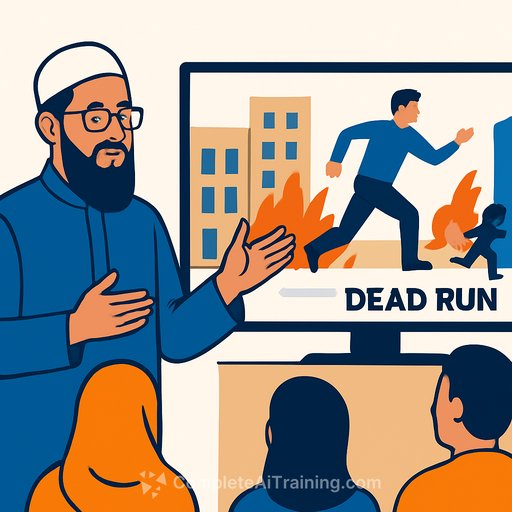BBC's Muslim Alim urges TV creatives to use generative AI to visualise formats, showcasing Dead Run concept