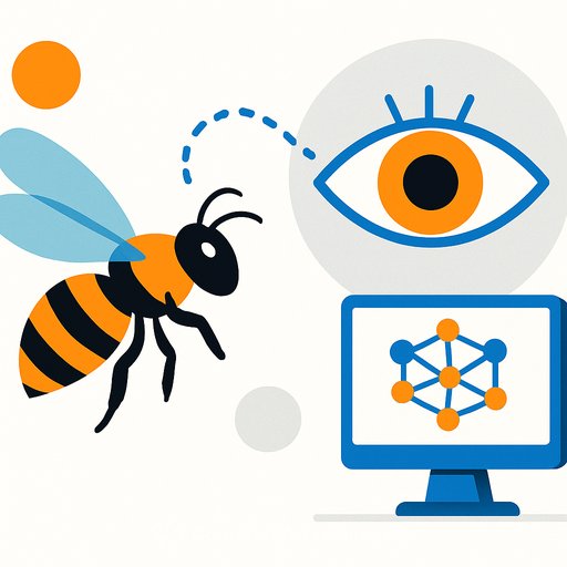Bee Flight Sharpens Vision and Inspires Efficient AI