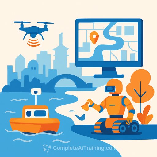 Beijing's AI-driven waterways: robots clean, drones coordinate, digital twins guide