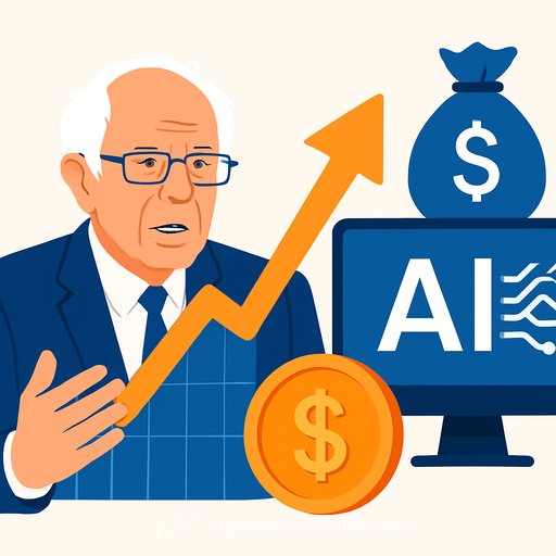 Bernie Sanders proposes a 50% stock tax on large AI companies to create a $7 trillion public wealth fund