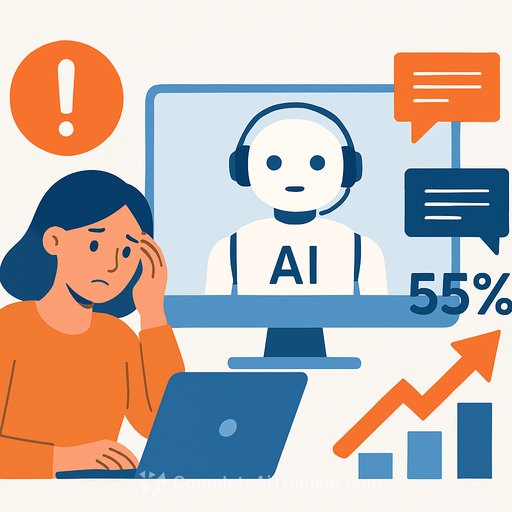Better Business Bureau reports 55% increase in AI customer service complaints since 2023