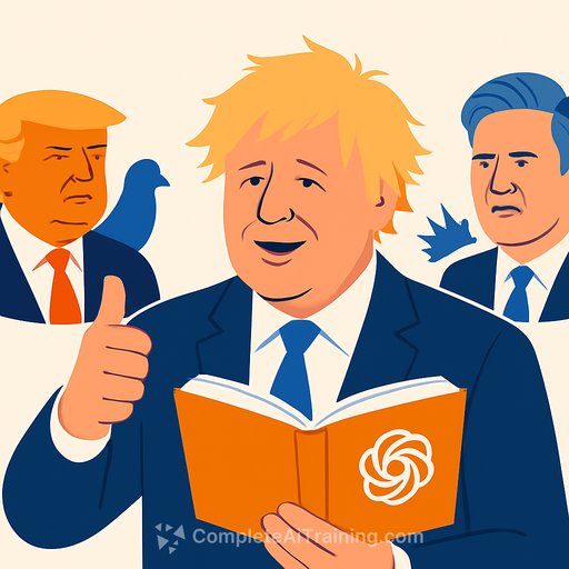 Boris Johnson loves ChatGPT for his books, hails Trump on Gaza, and blasts Starmer
