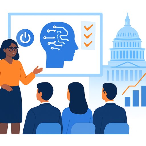 Bowdoin professor leads trustworthy AI workshops for finance and legal professionals in Washington, D.C.