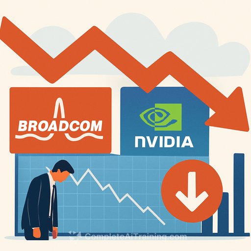Broadcom and Nvidia lead AI stock selloff after strong US jobs report spooks markets