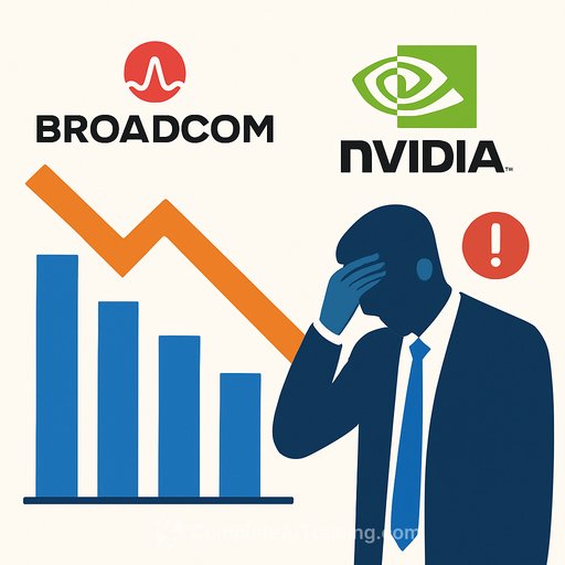 Broadcom slips with Nvidia earnings on deck as AI capex debate heats up and margin worries linger