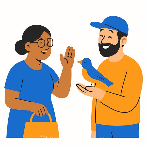 Bus aunty and the bird guy are winning the internet back from AI slop