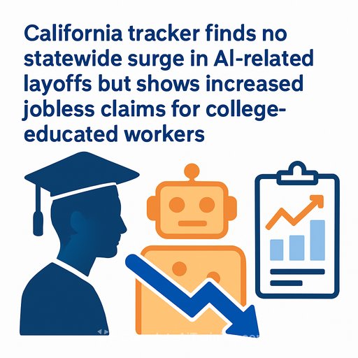 California tracker finds no statewide surge in AI-related layoffs but shows increased jobless claims for college-educated workers