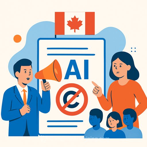 Canadian news and cultural groups criticize federal AI strategy for omitting copyright