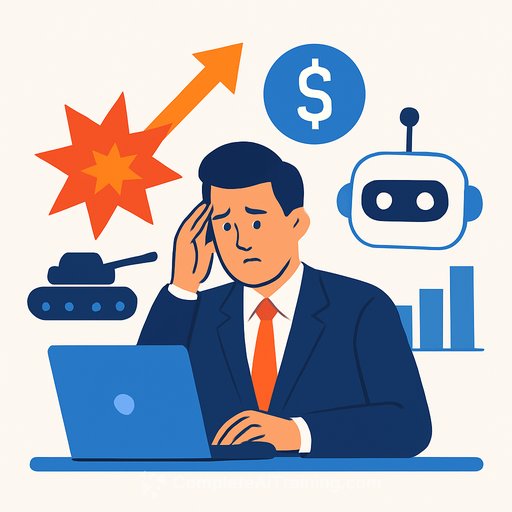 CEOs cite war, inflation and AI as top business concerns