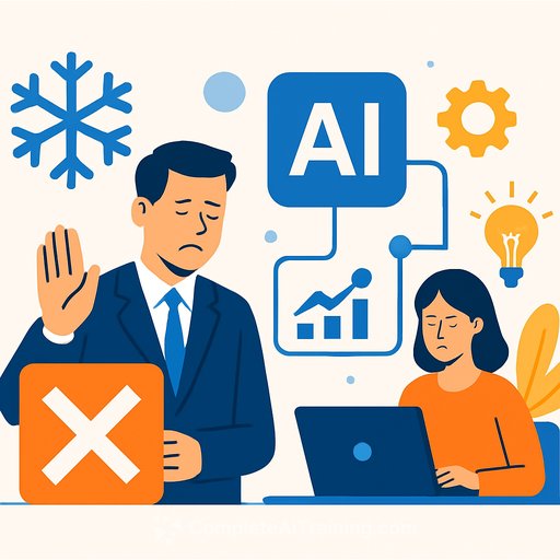 CFOs freeze hiring to fund AI as most generative AI projects fail to generate value