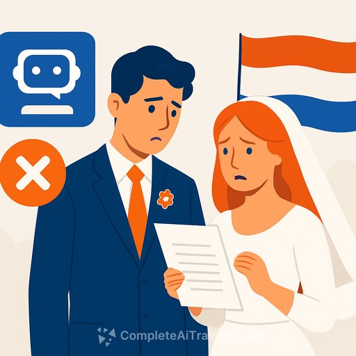 ChatGPT-Written Vows Leave Dutch Couple Legally Unwed