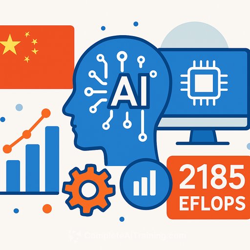 China builds nearly 200 AI standards as computing power reaches 2,185 EFLOPS