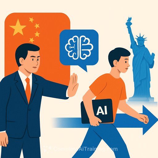 China moves to stop AI startups from leaving for Western capital and markets