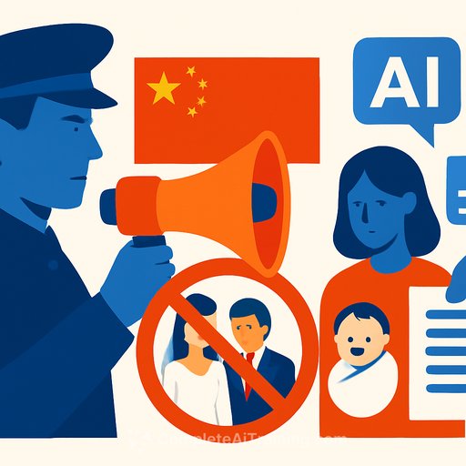 China's New Year crackdown targets posts and AI content discouraging marriage and childbirth