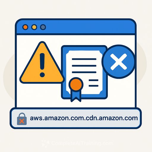 Chrome warns of certificate mismatch for aws.amazon.com.cdn.amazon.com