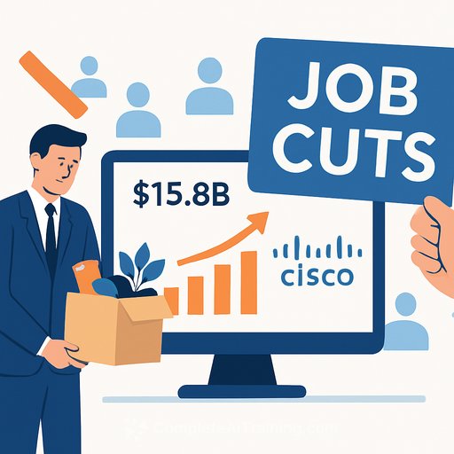 Cisco cuts 4,000 jobs despite posting record quarterly revenue of $15.8 billion