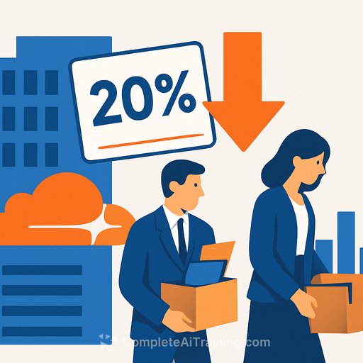Cloudflare cuts 20% of workforce in AI-driven restructuring, stock falls 19%