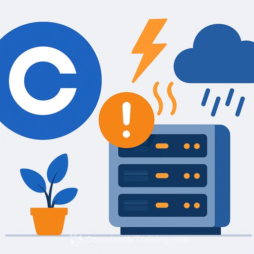 Coinbase suffers multi-hour trading outage after AWS data center cooling failure