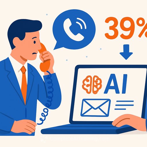 Cold calling beats AI-written emails 6 to 1, yet 39% of sellers fear the phone