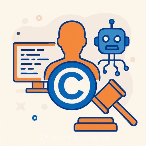 Companies risk losing copyright protection for software as AI-generated code lacks human authorship under US law