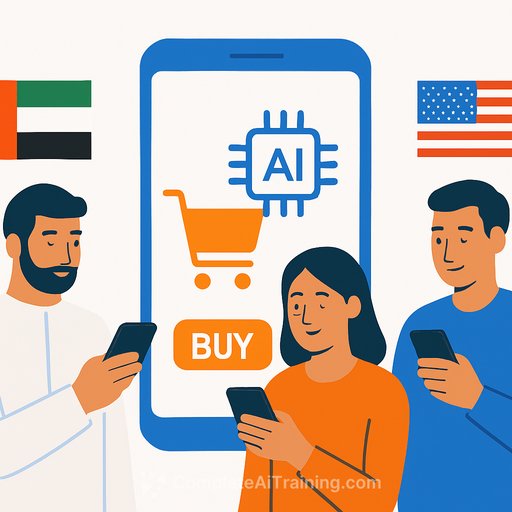 Consumers in the UAE and Brazil adopt AI shopping tools faster than those in the United States as retailers delay digital investments